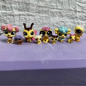 LPS Bakery Pets - Lot of 5 Pets + 4 Mini Pets